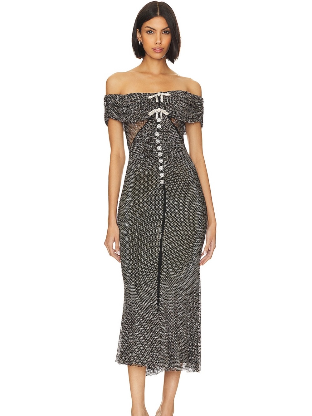 Self-Portrait Midi Dress